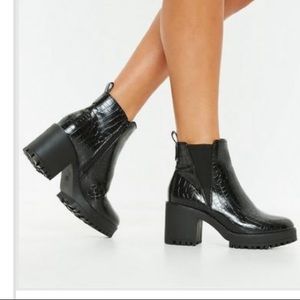 Missguided Platform Chunky Booties